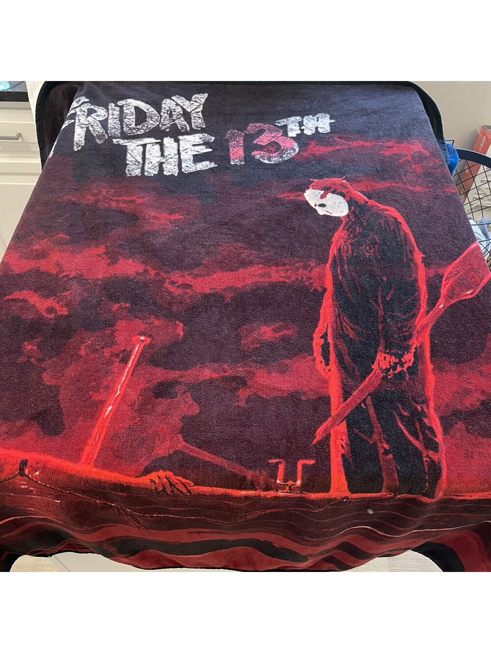 Friday The 13th Jason Vorhees 50x60 Bloody Boat Fleece Blanket